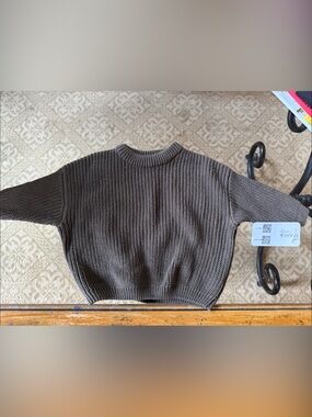 Mama boutique chunky Knit Sweater - Olive 3-6 months NWT